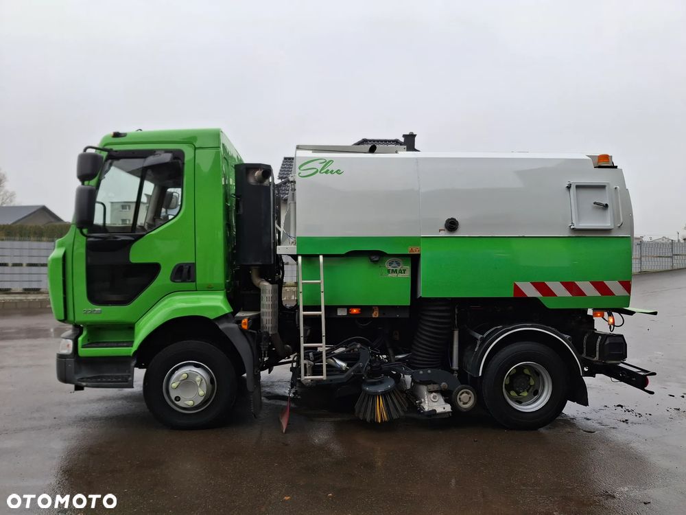 Renault Midlum 220 Zamiatarka Johnston SEMAT Szczotki L/R Obie Strony Dodatkowy SIlnik W Zabudowie Klimatyzacja EUnited PM10 - 12