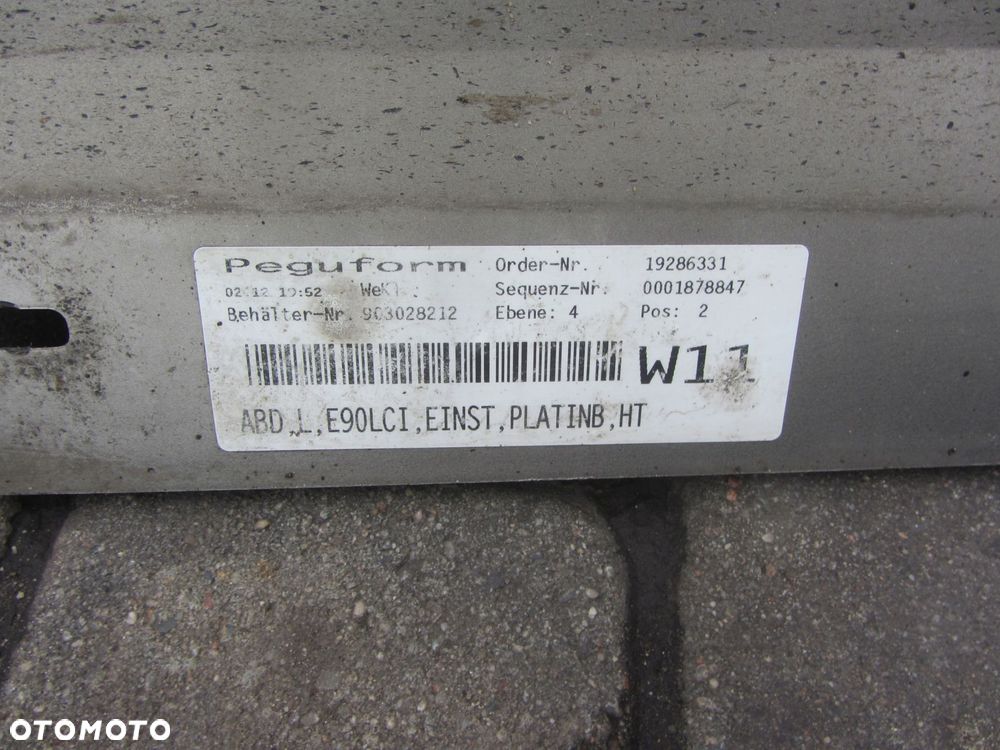 listwa progowa lewa bmw e90/e91 lift platinbronze metalik - 4