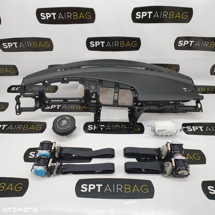 SUZUKI SWIFT MK8 DESKA ROZDZIELCZA KONSOLA KOKPIT PULPIT PODUSZKI AIRBAG AIR BAG PASY KIT SET - 1