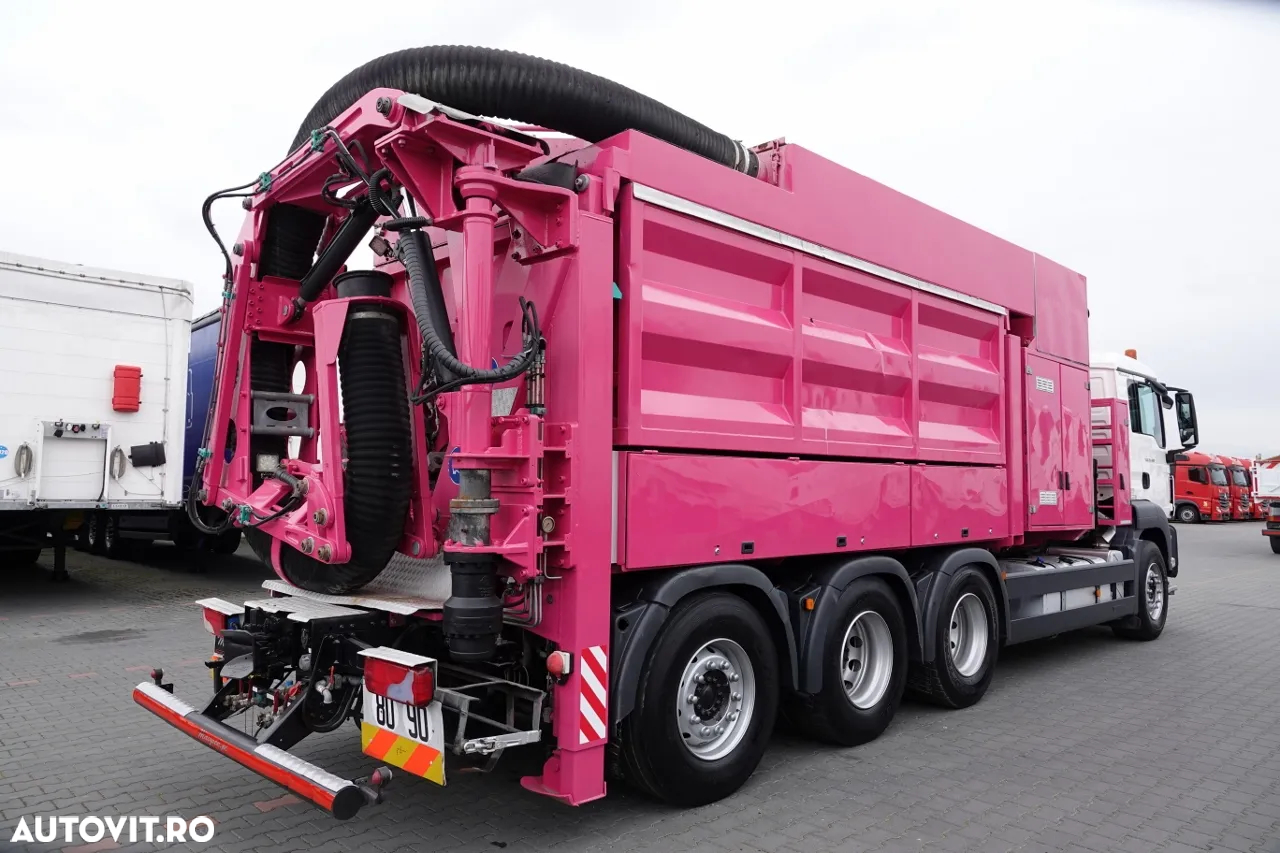 MAN TGS 35.480 / 8X4 / ÎNCĂRCĂTOR VACUM / WUKO / MTS SAUGBAGGER / RADIO CONTROL / - 18