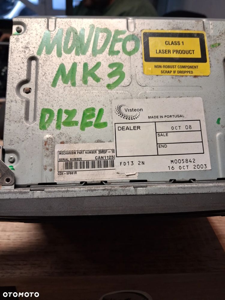 FORD MONDEO MK3 RADIO - 3