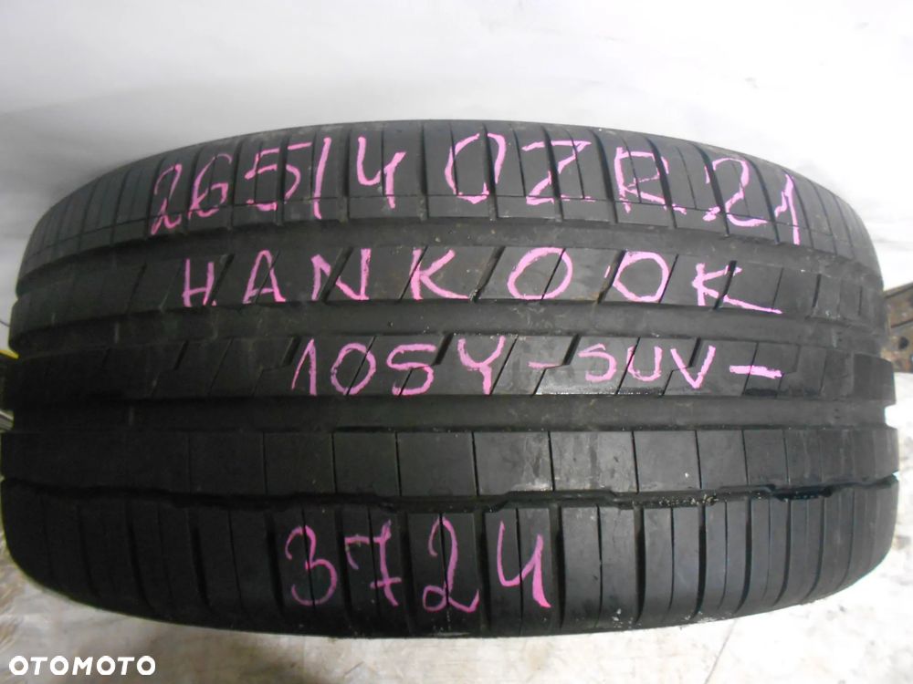 OPONA POJEDYNKA 265/40R21 HANKOOK VENTUS S1 EVO 3 SUV DOT 3724 7.2MM - 1