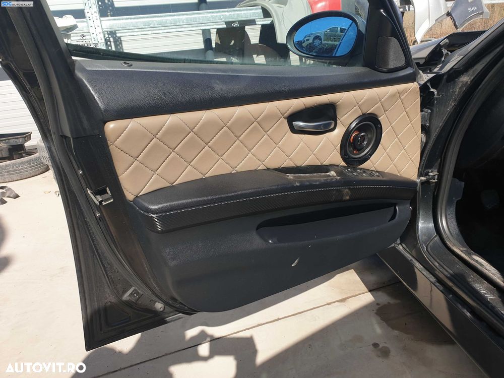 Set 4 Fete de Usi Tapiterii Tapiterie Interioara Portiere Stanga Dreapta Fata Spate Custom Retapitate cu Imperfectiuni BMW Seria 3 E91 Break Combi 2004 - 2011 [K7288] - 1