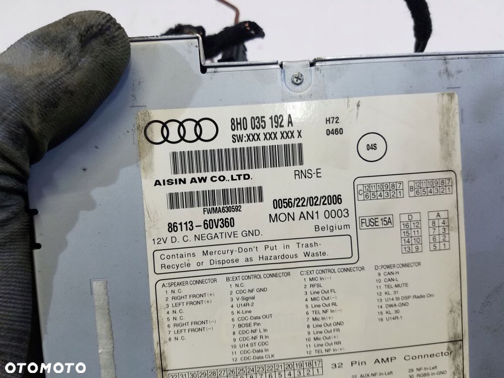 radio nawigacja audi a4 b7 8h0035192a - 4