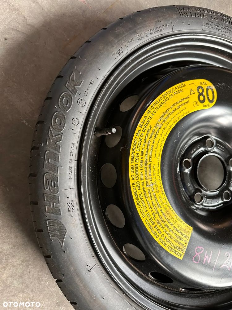 Koło dojazdowe Audi A4 B9 8W 8W0601027B 8W0601027 125/70 R19 - 2