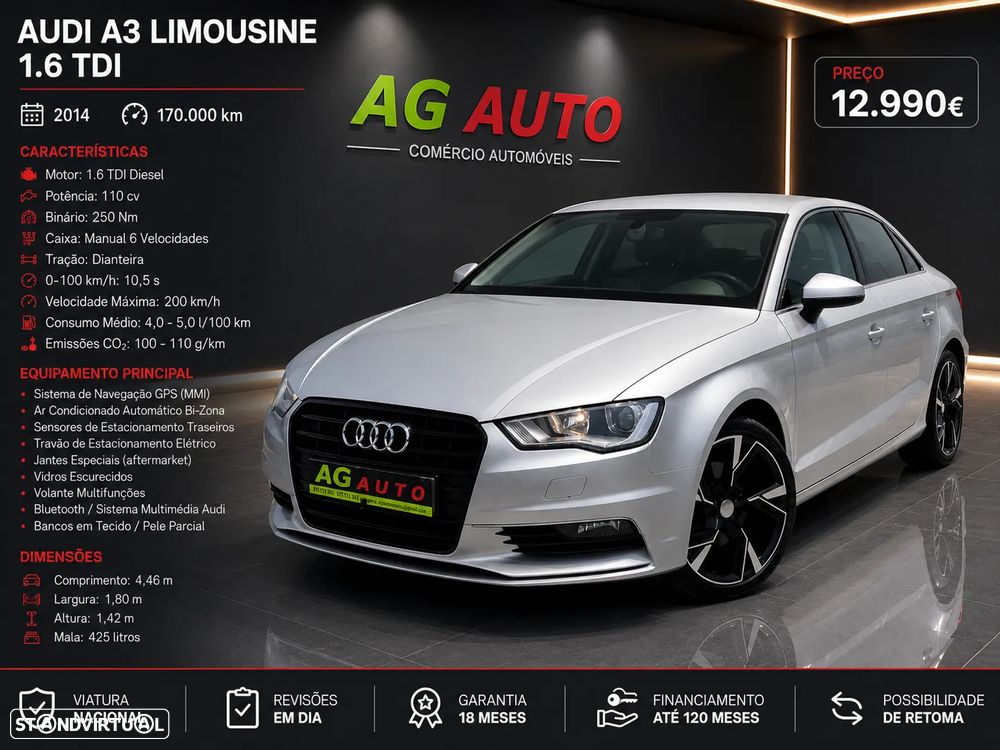 Audi A3 Limousine 1.6 TDI Advance - 1