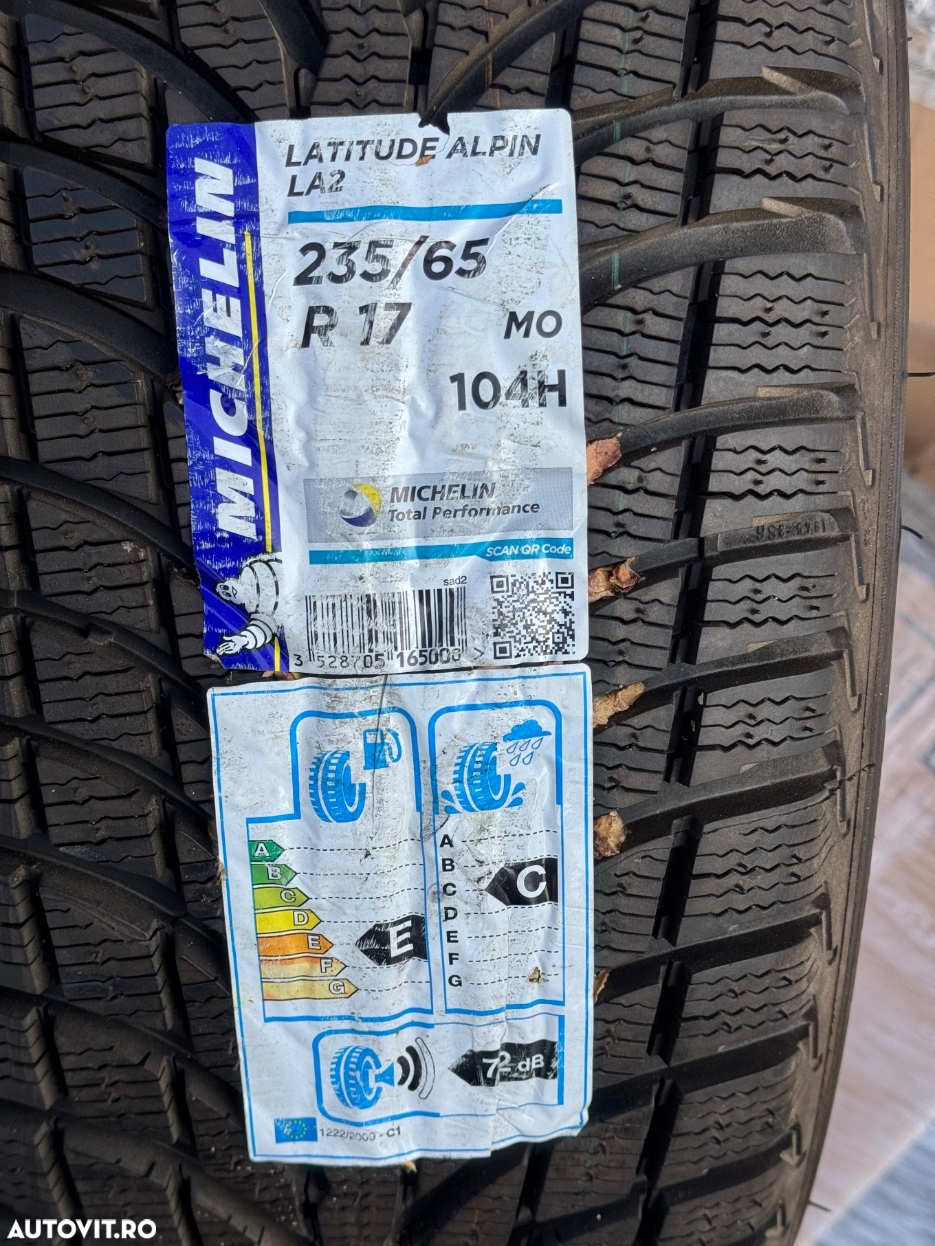 Vând jante originale Mercedes ML pe 17” cu anvelope noi de iarnă - 8