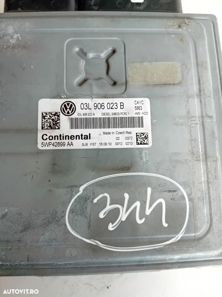 Calculator Motor ECU Vw golf 6 VI 1.6 Tdi Motor CAY Cod 03L906023B An 2008-2013 - 6