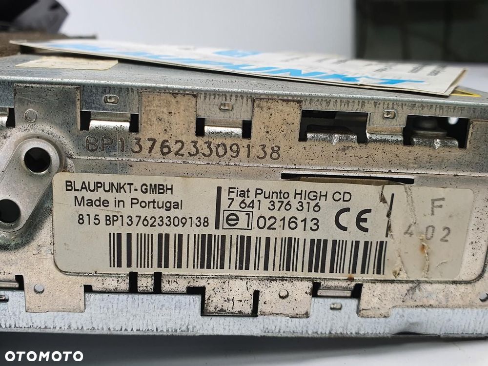 RADIO CD BLAUPUNKT FIAT PUNTO II 7353130200 7641376316 - 6