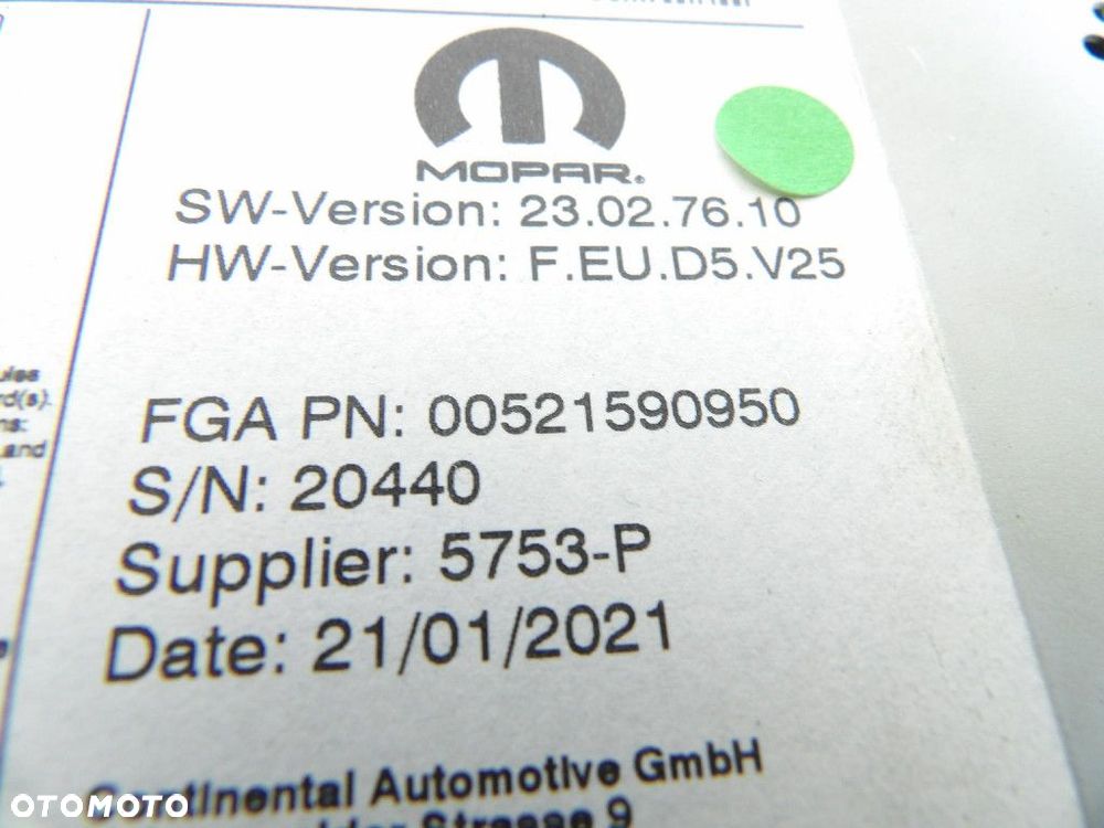 FIAT TIPO LIFT RADIO NAWIGACJA 00521590950 - 4