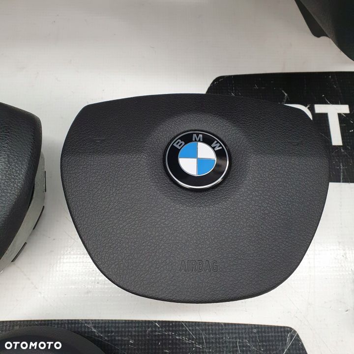 BMW F10 F11 DESKA ROZDZIELCZA KONSOLA KOKPIT PULPIT PODUSZKI AIRBAG AIR BAG NAPINACZE KIT SET - 9