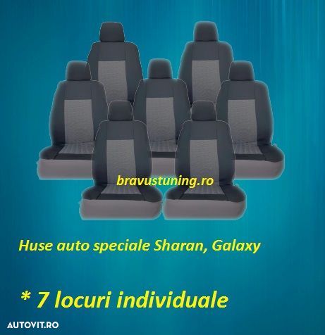 Huse scaun auto Dedicate SHARAN, GALAXY 7 locuri - 1