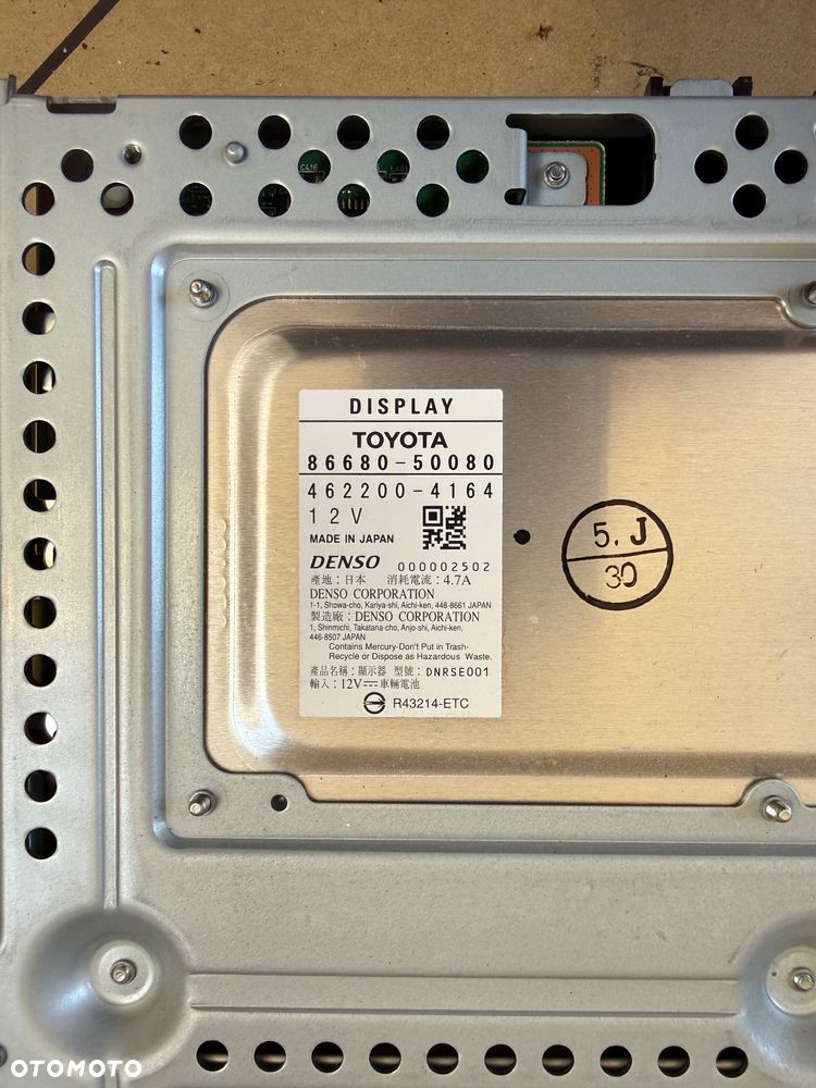 Telewizor Lexus LS460/ LS600h 06-17r. NR. 86680- 50080. - 3