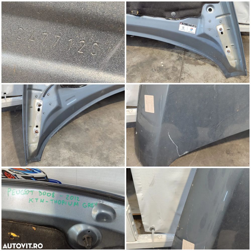 CAPOTA MOTOR PEUGEOT 3008 (T84) CROSSOVER 5 UȘI 2008 2009 2010 2011 2012 2013 2014 2015 2016 / COD OEM 7901Q8 - 7