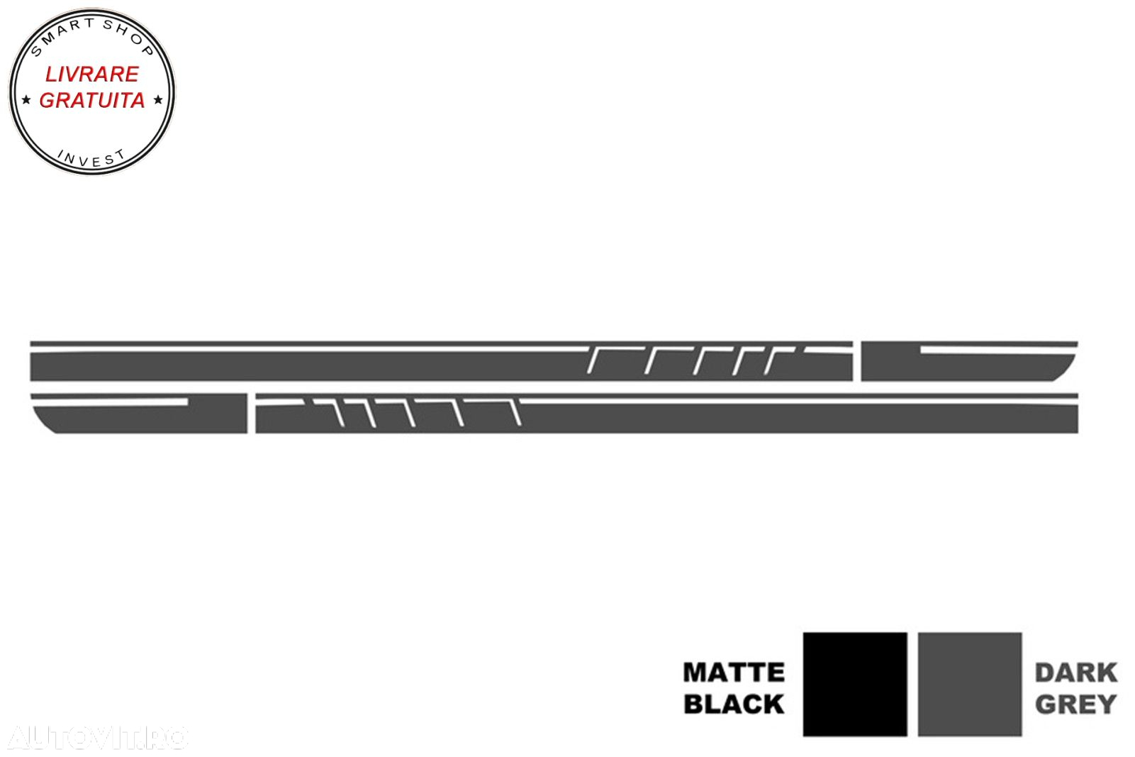 Set Stickere Capota Plafon Portbagaj si Laterale Gri Inchis Mercedes CLA W117 C117- livrare gratuita - 3