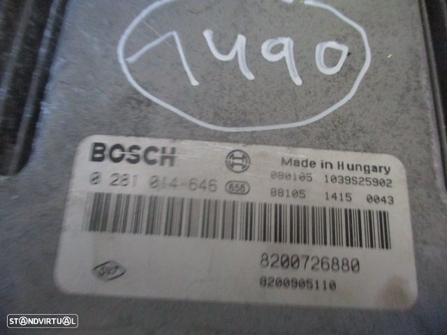Centralina 8200726880 0281014646 RENAULT LAGUNA 3 2008 2.0DCI 130CV 5P  CINZA BOSCH - 2