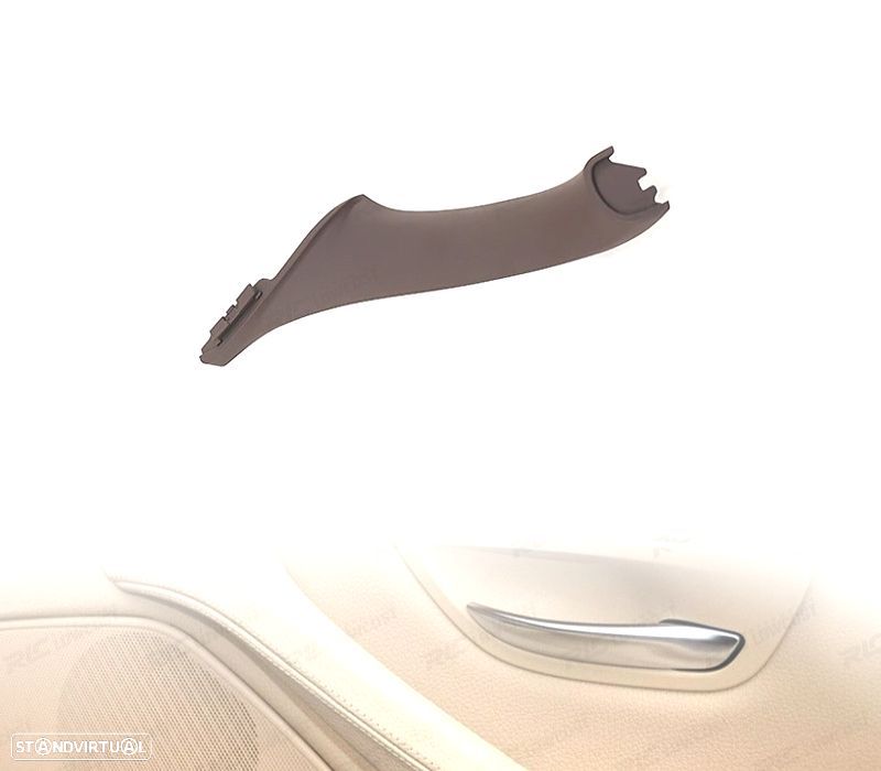 PUXADOR DE PAINEL DE PORTA ESQUERDO BMW F10 F11 F18 CASTANHO ESCURO - 1