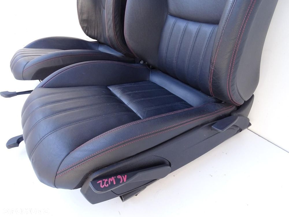 FOTEL PRAWY PRZÓD PASAŻERA AMG MERCEDES SLK R172 W172 CZERWONA NIĆ - 11