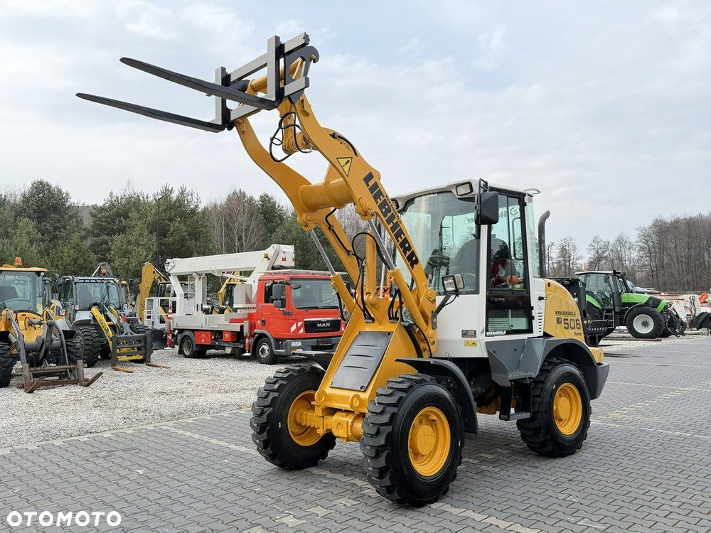 Liebherr L 506 STEREO Szybkozłącze / Łyżka Krokodyl + Widły Waga 6300kg - 6