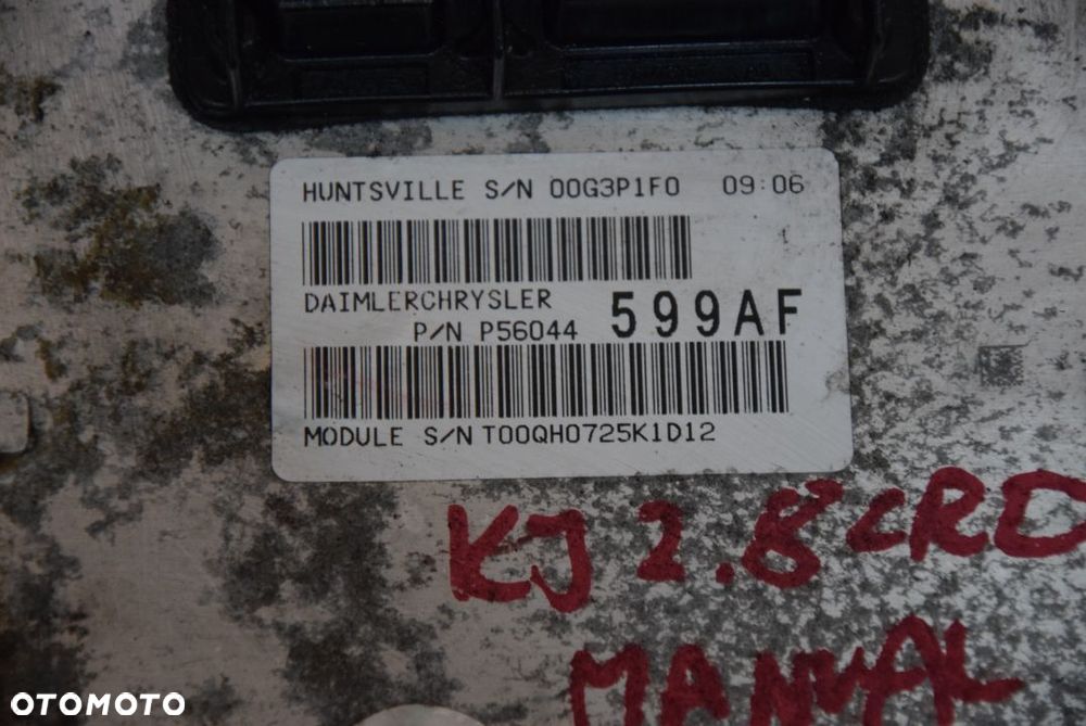 JEEP CHEROKEE KJ 2.8 CRD KOMPUTER P56044599AF STEROWNIK - 2
