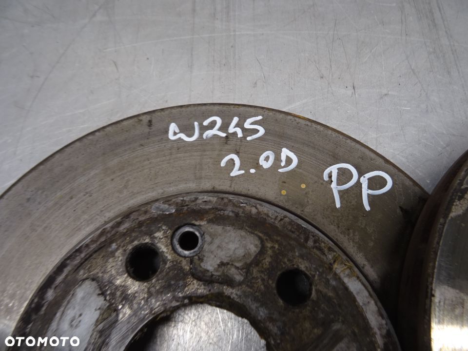 MERCEDES W245 05-08 2.0 CDI TARCZE HAMULCOWE PRAWY LEWY PRZÓD - 4