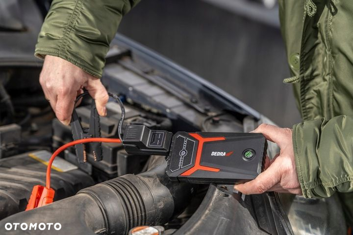 DEDRA URZĄDZENIE ROZRUCHOWE POWERBANK BOOSTER JUMP STARTER 8000mAH LATARKA - 10