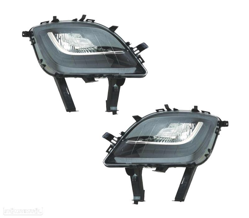 FARÓIS DE NEVOEIRO PARA OPEL ASTRA J 5P 10-15 SPORTS TOURER 10-16 FUNDO PRETO - 1