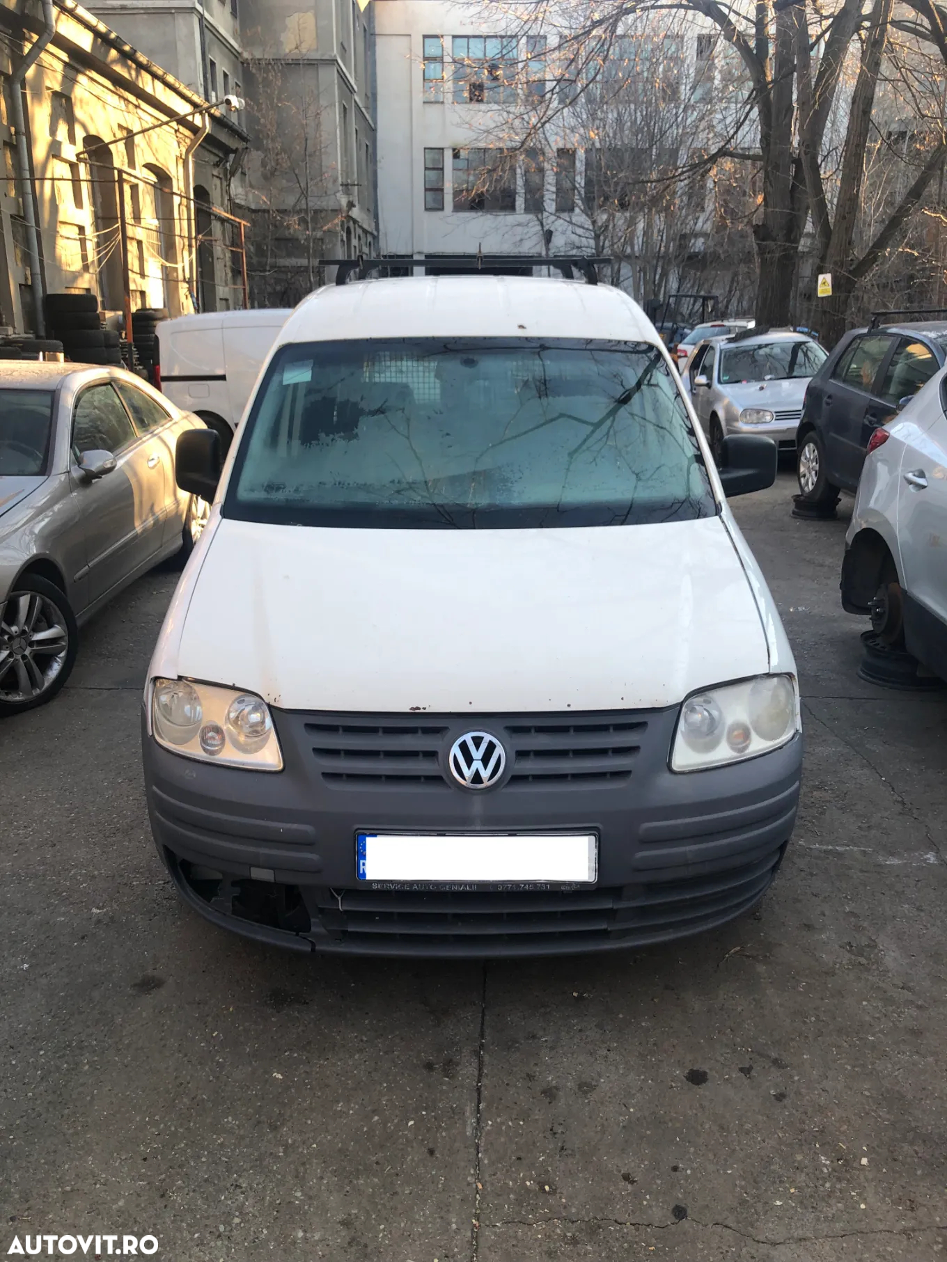 Capota fata motor VW Volkswagen Caddy 2007 alb - 3