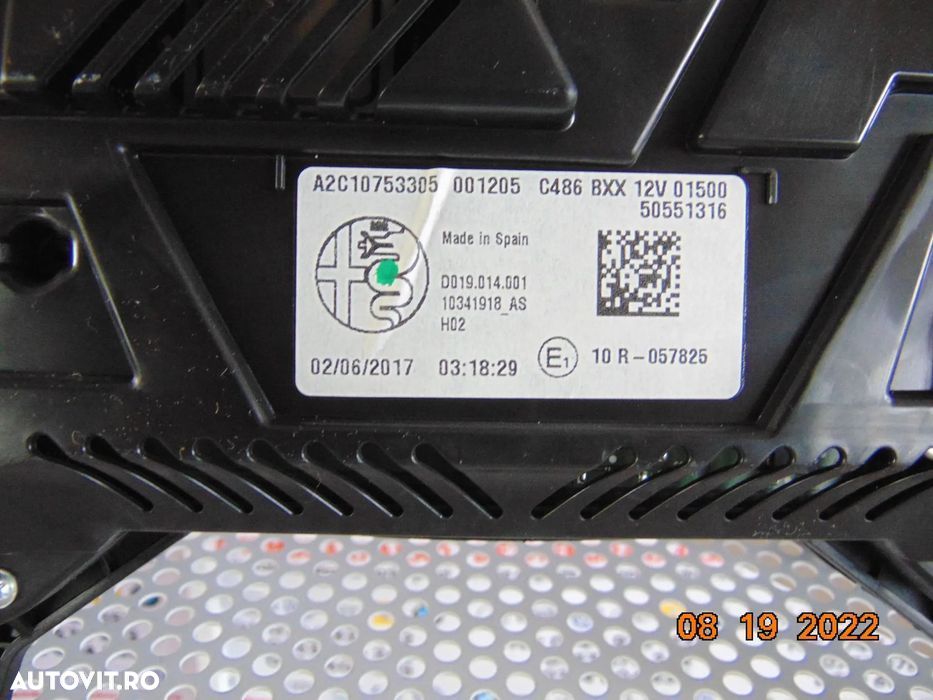 Ceasuri bord Alfa Romeo Stelvioo 2015-2022 cutie automata 2.2 dezmembr - 3