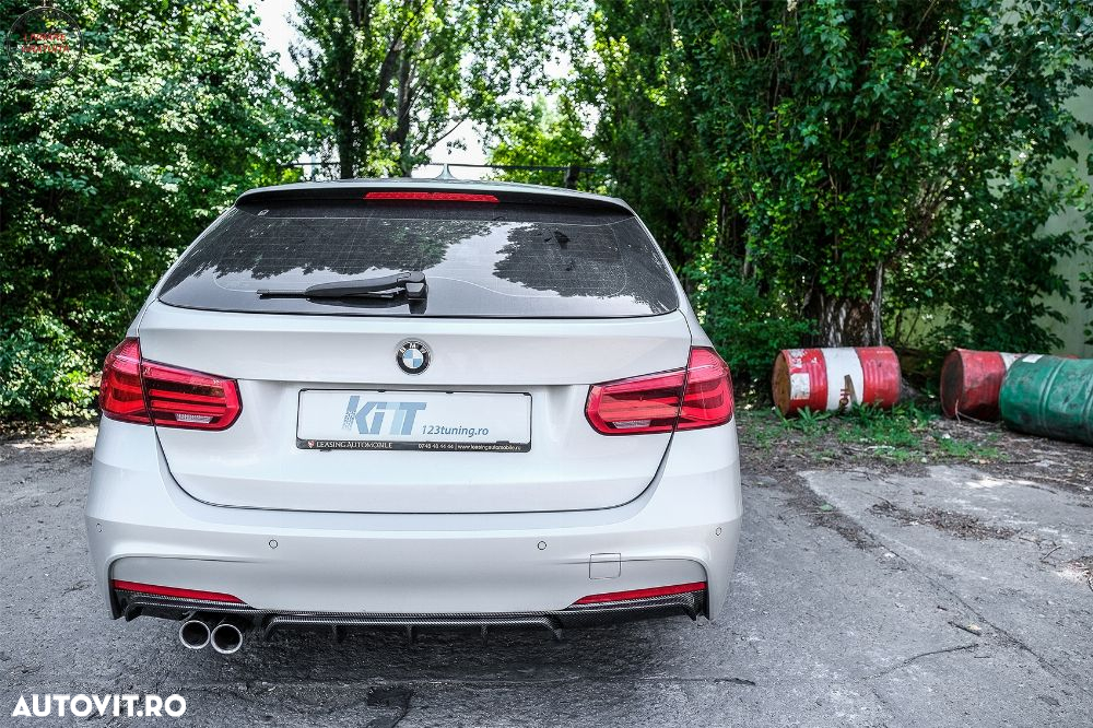 Difuzor Bara Spate Carbon Evacuare Stanga BMW Seria 3 F30 F31 (2011-up) M Performa- livrare gratuita - 11