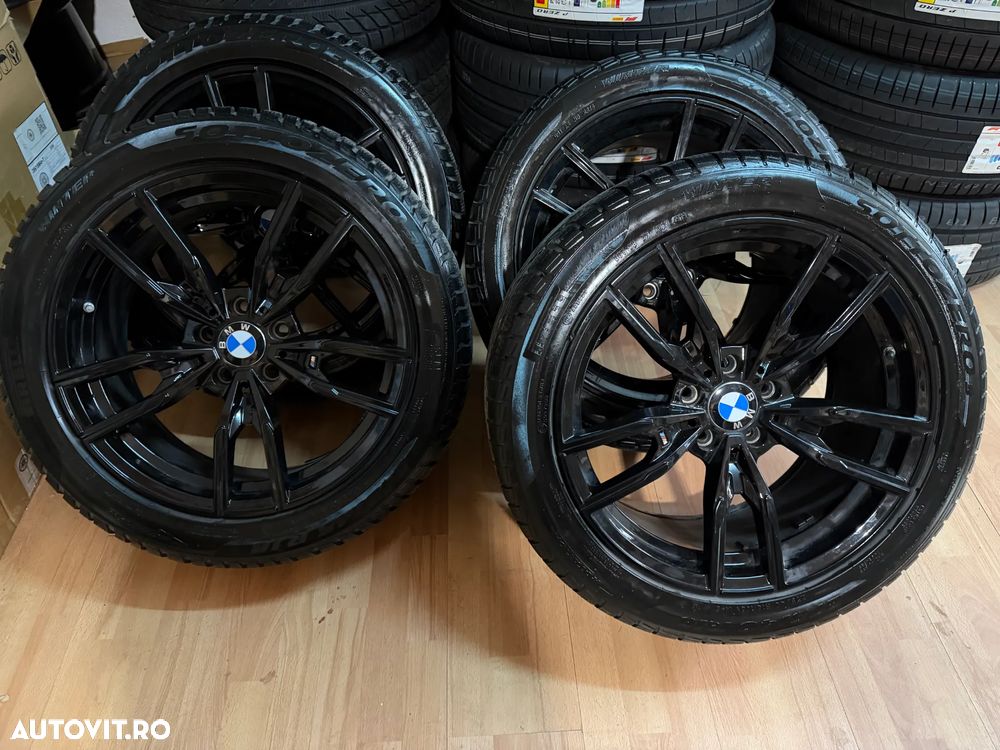 Jante BMW R18 cu anvelope iarna pirelii Jante18 complete iarna bmw G30 G31 jante doua latimi - 8
