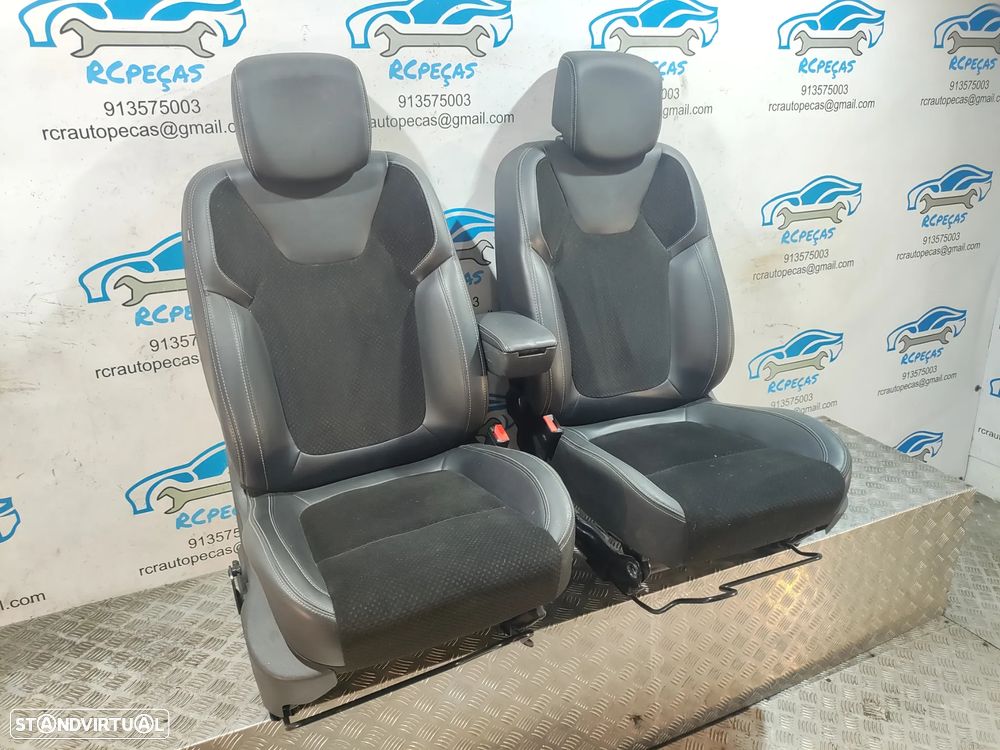 Conjunto Bancos Originais Frontais Frente Renault Clio IV 4 Pele Tecido - 2