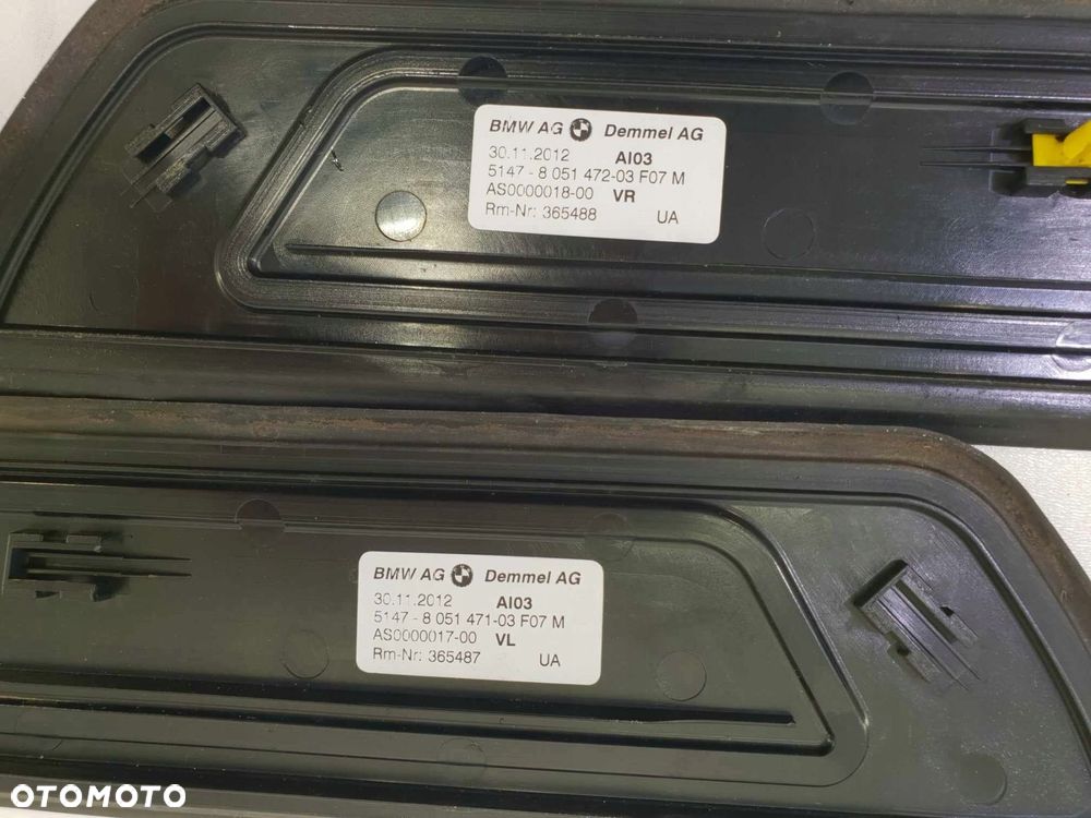 BMW F07 LISTWY NAKŁADKI PROGOWE KOMPLET M-PAKIET - 3