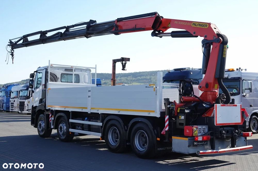 Renault C 430 / 8x4 / SKRZYNIOWY 7 M + HDS PALFINGER 33002 -wysów: 14,5 M / UDŹWIG 9800 KG / STEROWANIE RADIOWE / ROTATOR / EURO 6 - 3