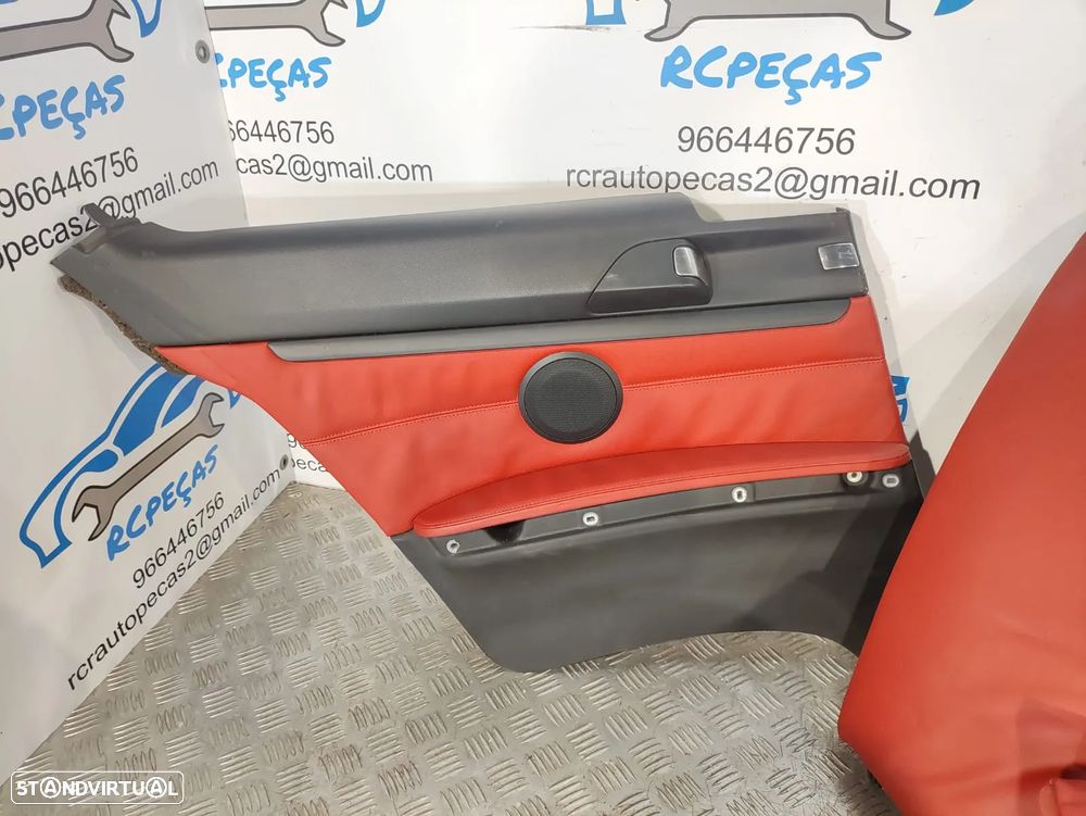 .BANCOS EM PELE BMW SERIE 3 E92 COUPÉ PACK M ELÉTRICOS COM MEMÓRIA AIRBAGS QUARTELAS TRASEIRAS ORIGINAIS - 6