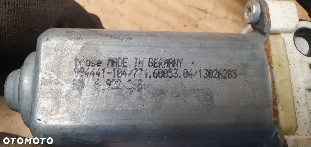 Mechanizm podnośnik szyby prawy przód BMW 5 E60 6922268 7075668E 7034352S - 5