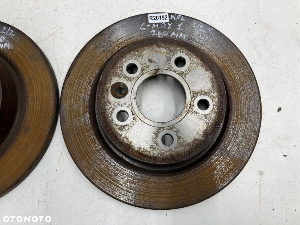 Tarcze hamulcowe Volvo C30 C70 S40 V40 V50 Ford C-max MK1 Focus MK2 03-12r. tylne 280mm. tarcza KPL - 2