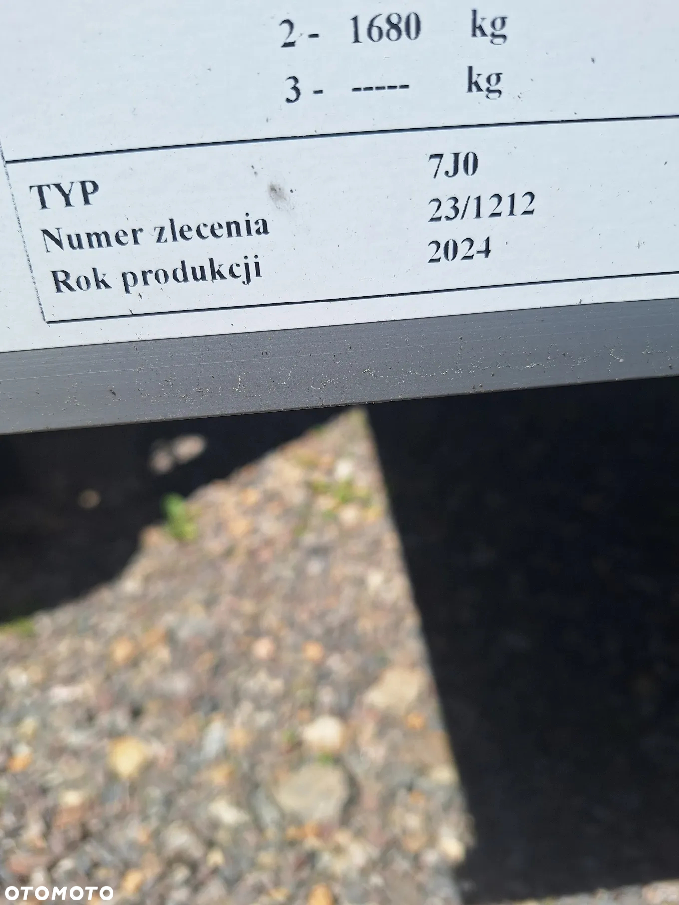 Paka SKRZYNIA ŁADUNKOWA - VW TRANSPORTER T6 / T5 RAMA 320 / 220 - 7