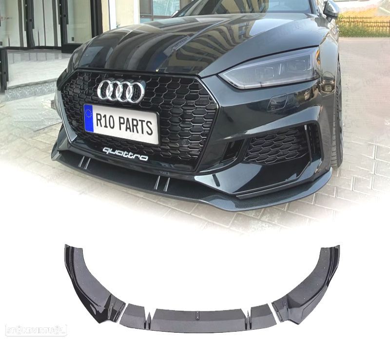 SPOILER LIP PARA AUDI A5 21- PRETO BRILHANTE - 1