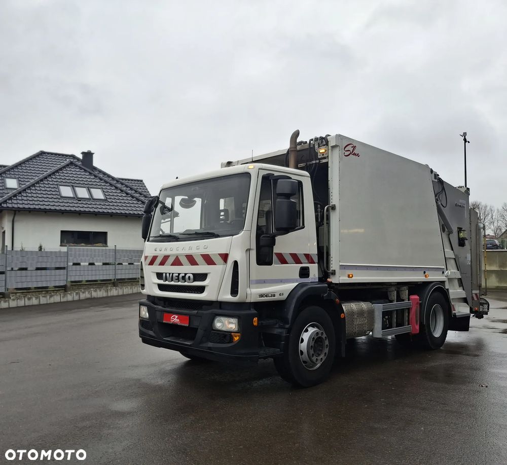 Iveco Eurocargo 190EL28 Śmieciarka FAUN VR3 LEV Euro 6 2 Osie Zawieszenie Na Poduszkach Centralny Zamek Klimatyzacja Zwinna Niski Przebieg - 37