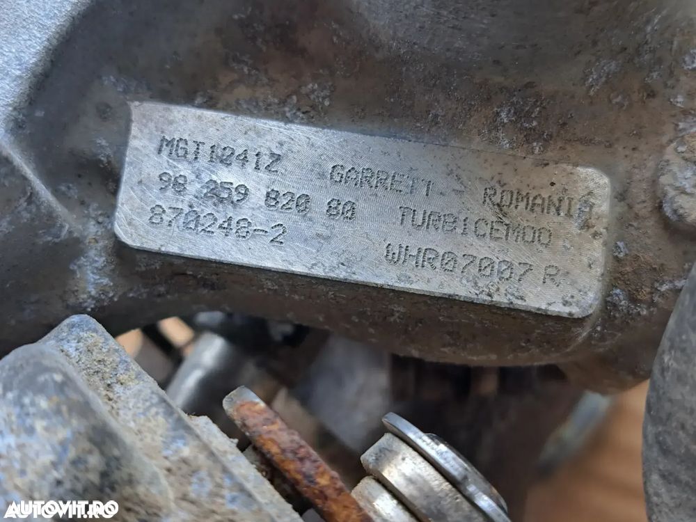 Turbo turbina turbosuflanta cu actuator valva solenoid Garrett in stare foarte buna Originala Opel Crossland X 1.2i benzina 2019-2020-2021-2022-2023, Opel Corsa F, Opel Grandland X - 5