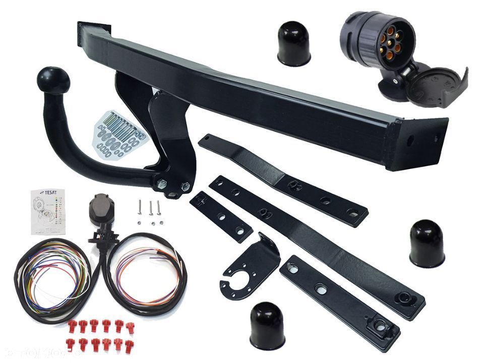 HAK HOLOWNICZY + WIĄZKA 13 PIN + ADAPTER 13/7 RENAULT SCENIC 2 II+GRAND 2003-2009 - 11