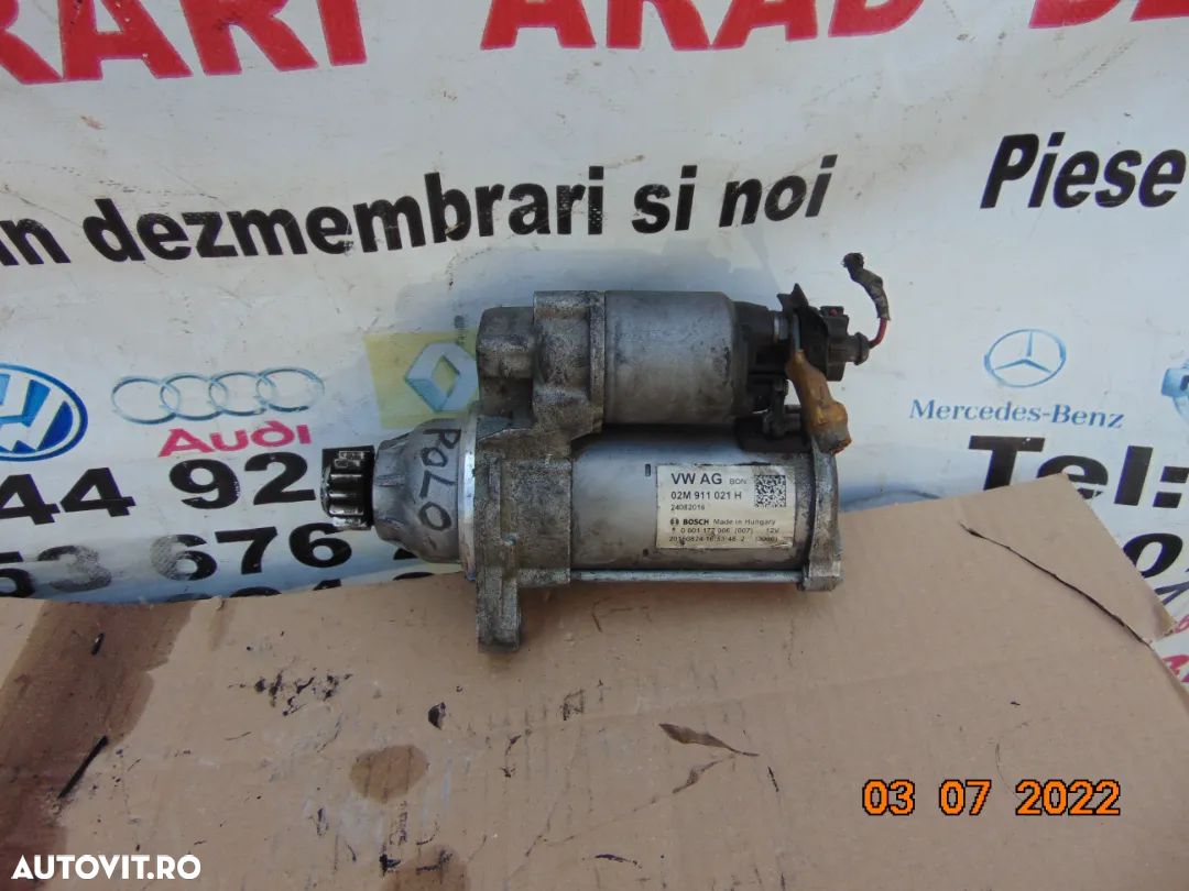 Electromotor vw Up 1.0 Skoda CitiGo Seat Mii VW Polo 1.0 Fabia 1.0 audi a2 1.0 golf 7 polo 6r passa - 1