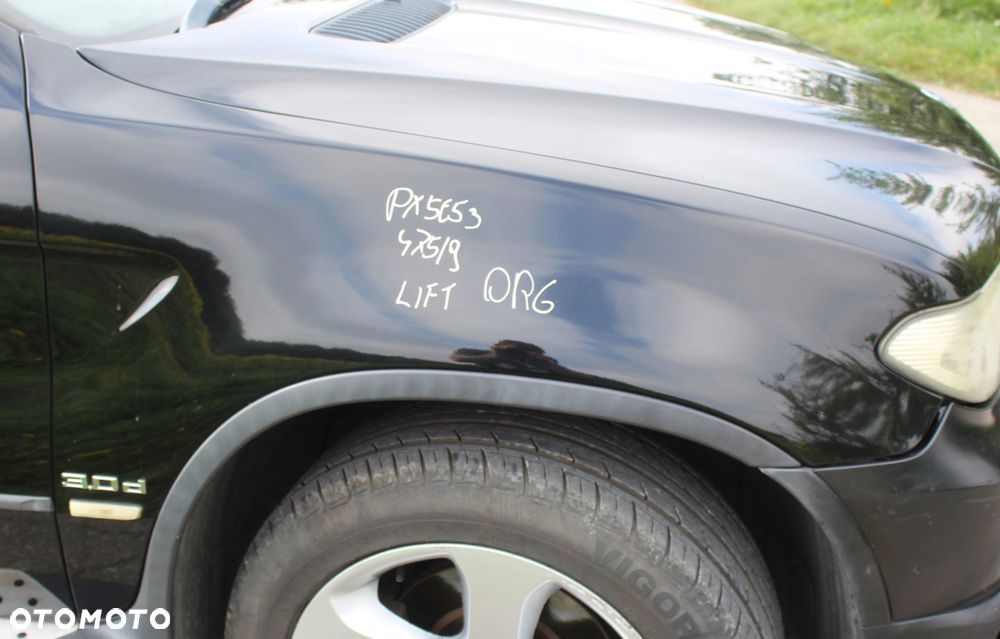 BŁOTNIK PRAWY PRZÓD BMW X5 E53 LIFT 475 BLACK SAPP