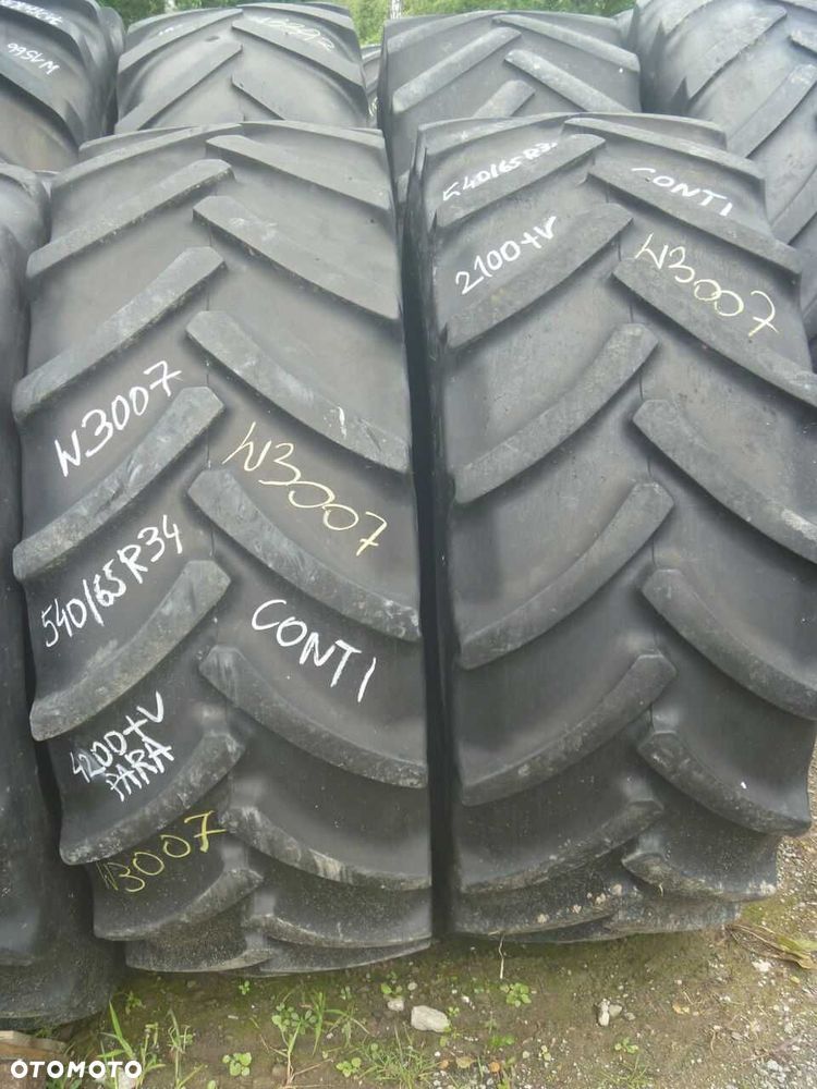 2x Opona używana rolnicza 540/65R34 CONTINENTAL 1600zł(szt.) W3007