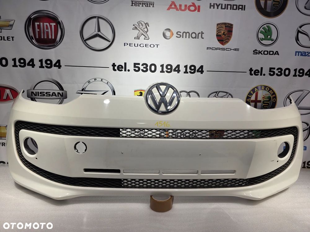 VW UP 11- ZDERZAK PRZEDNI PRZÓD , KOLOR BIAŁY , NA HALOGENY , NR AUKCJUI NZ1516 - 1
