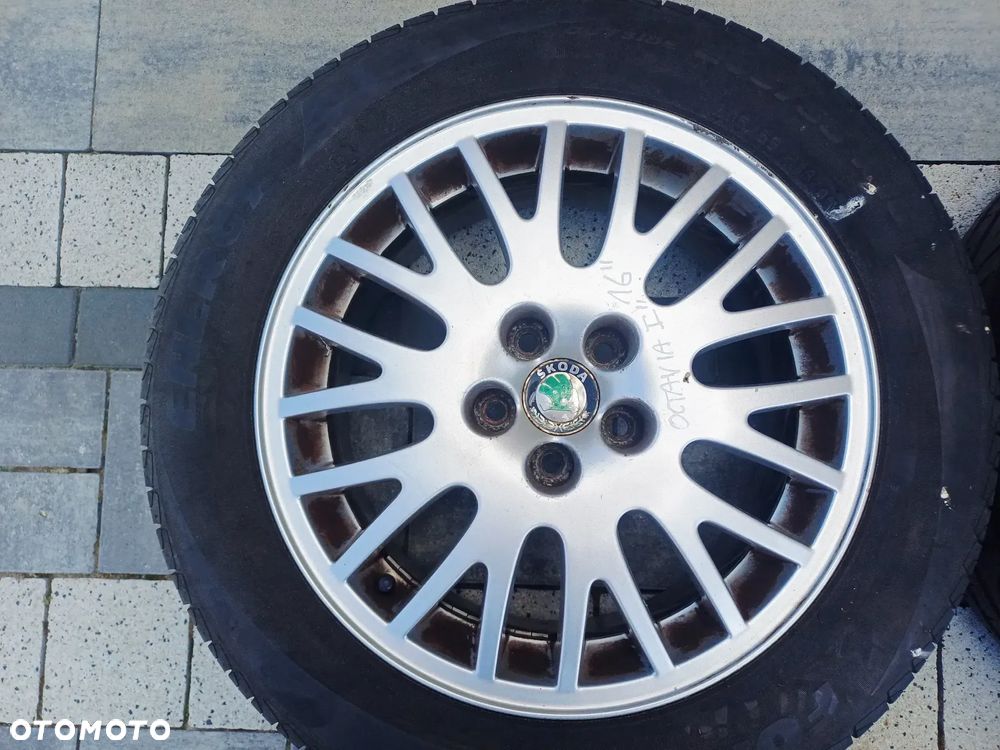 FELGI Z OPONAMI KOŁA ALUMINIOWE SKODA OCTAVIA I R16 5X100 ET42 57,1 mm OPONY FORMULA R16 205/55 LATO NR14 - 4
