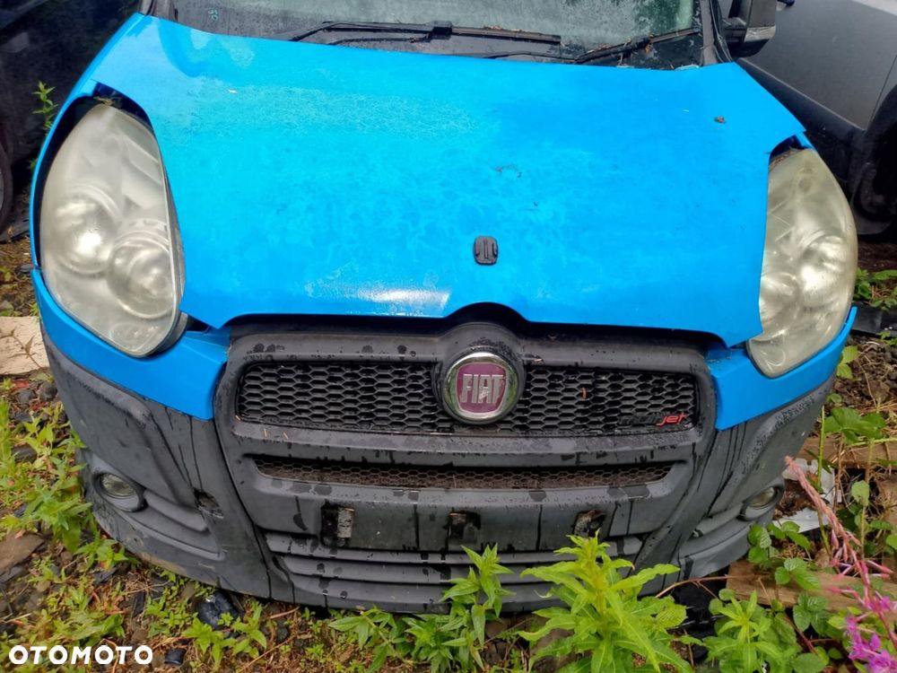 Zderzak maska błotnik lampa komplet przód fiat doblo ii 10r ral 5015 1.6 d - 1