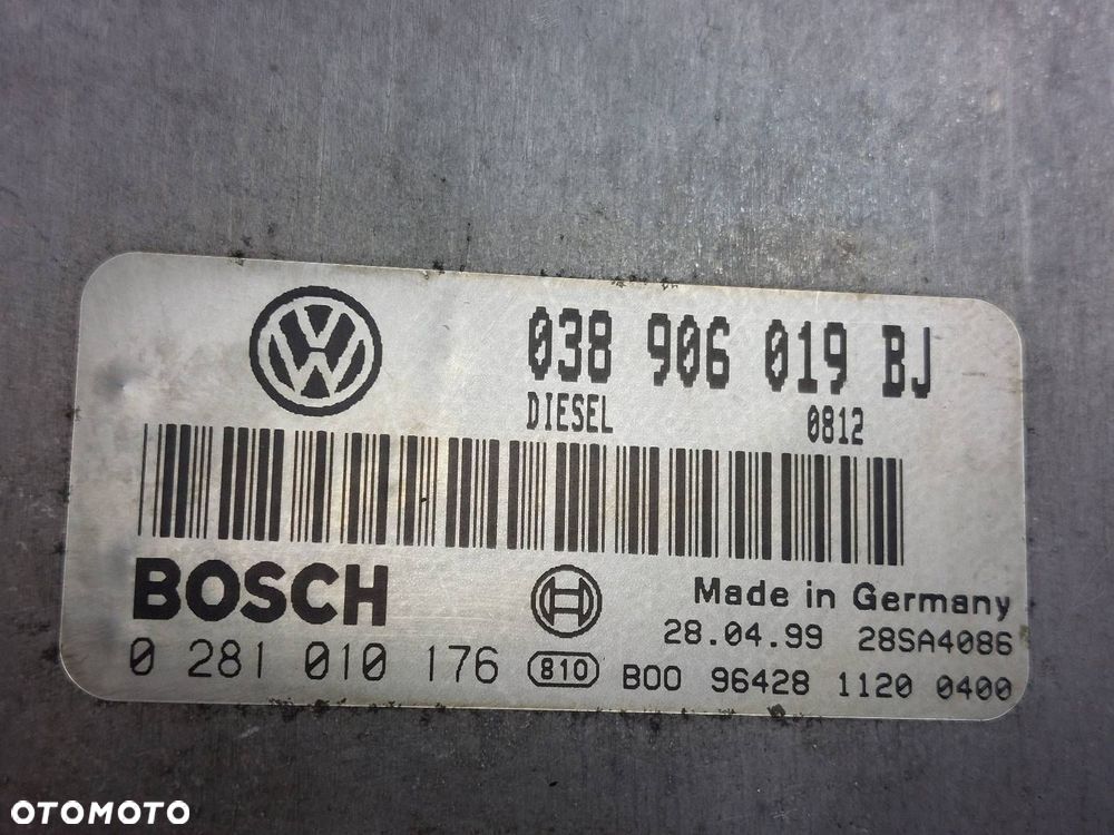 ZESTAW STARTOWY VOLKSWAGEN PASSAT B5 1.9 TDI 038906019BJ 4B0905851 - 2
