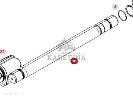 Fendt 930 933 936 939 942 Vario Gen 6 Wał Przedniego Napędu CZĘŚCI 530101320040 - 1